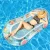 Salón flotante inflable Extra grande para piscina para adultos con respaldo para reposacabezas, cama flotante de agua para natación, relajación de verano al aire libre
