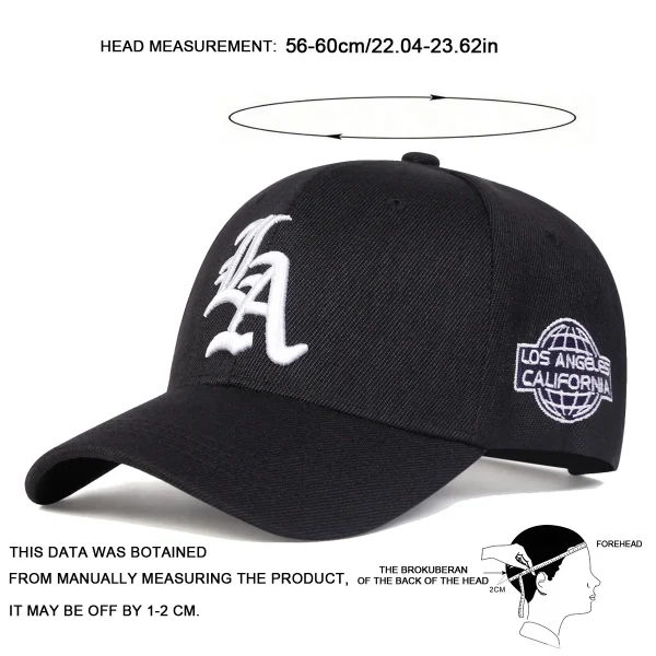 Gorras de béisbol con bordado de letras y personalidad Unisex, Gorra informal ajustable para exteriores, Gorra de Hip Hop, Gorras con protección solar para primavera y otoño