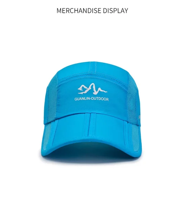 Gorra de béisbol de secado rápido para hombre y mujer, gorro de béisbol transpirable ultrafino, con cierre trasero, plegable, para deportes al aire libre, senderismo y montañismo, A138