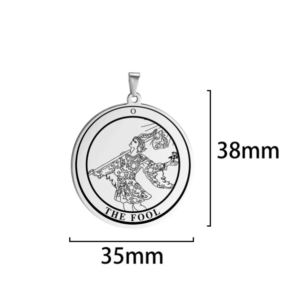 kf-H5ac32bb42cc34b0490d279e6c916639f9 Dawapara-colgantes de Tarot de acero inoxidable para collar, llavero, cartas de Tarot, dijes para fabricación de joyas, accesorios de amuleto Vintage