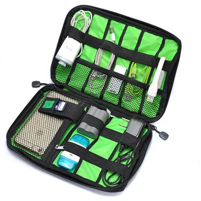 kf-HTB1bJ_yVSzqK1RjSZFHq6z3CpXay Kit de viaje al aire libre, bolsa porta cables de nailon impermeable, accesorios electrónicos, estuche de almacenamiento para unidad USB, bolsa organizadora para acampar y senderismo
