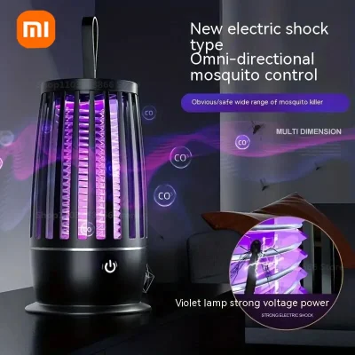 kf-S04ac502bc7504d82aaa4b8f52c64f2e2N Xiaomi-Lámpara antimosquitos portátil, repelente de mosquitos, calentador, trampa para moscas, mata insectos eléctrico silencioso, recargable por USB para interiores