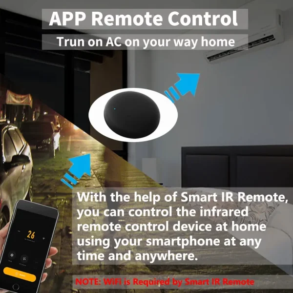kf-S100b4189a80648e48c5665de20df89e5k Tuya IR/RF Control remoto inteligente Smart Life WiFi 2,4 GHz dispositivos universales para el hogar Control remoto funciona con Alexa Google Home