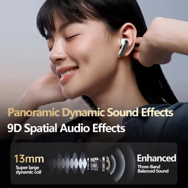 kf-S1ef646d605db4dcb92039a5c49e5e2b4e Lenovo LP49 AI auriculares de traducción inalámbricos Bluetooth 5,4 reducción de ruido llamada HD auriculares Oficina viaje traducción en tiempo Real