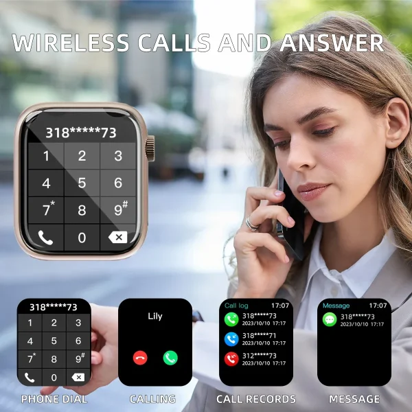 kf-S25315ef9841d4244a1aabc967a5ed7ceF Reloj inteligente respuesta llamada mensaje música salud deporte pulsera Fitness Tracker mujeres hombres serie 8 Smartwatch para Android IOS