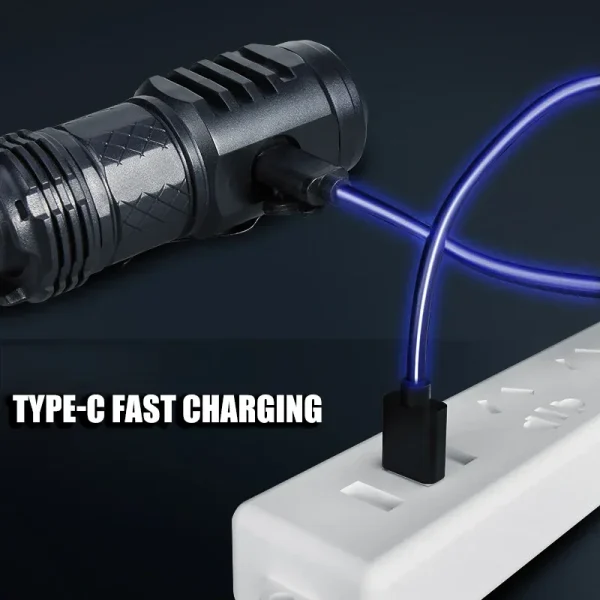 kf-S28ce1754dd1f4960bd259173d7aa8ff3z Linterna LED de alta potencia con batería integrada, recargable tipo C con Clip para bolígrafo, linterna de emergencia para acampar al aire libre