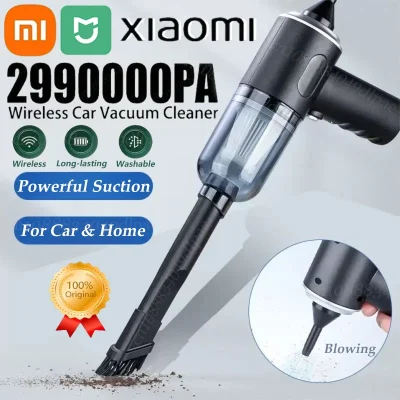 Aspiradora PA 120W inalámbrica súper alta potencia succión soplado 2 en 1 aspiradora portátil de doble uso en seco y húmedo