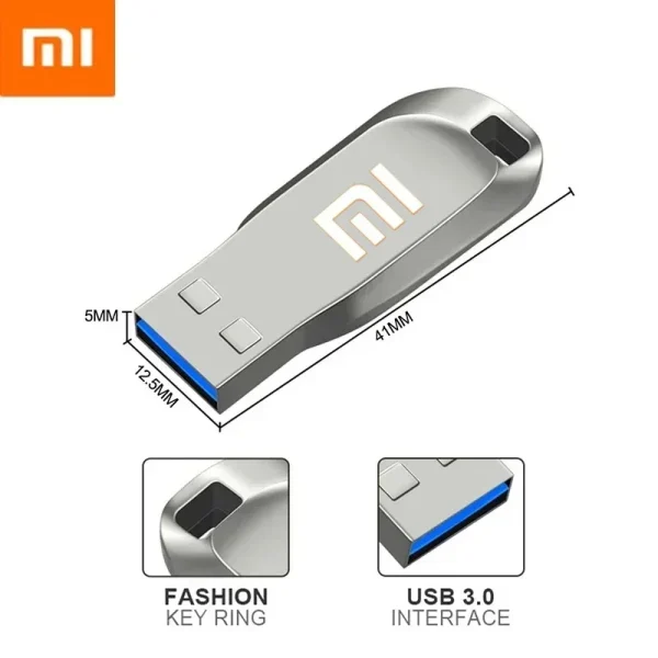 Xiaomi Flash Drives 2TB Usb 3,0 Mini Pendrive de Metal de alta velocidad 1TB 512GB Stick Unidad portátil Memoria impermeable almacenamiento U disco