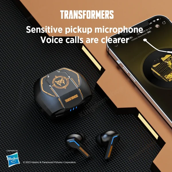 kf-S35ae4f95efa141768dbe8322f529b183K Transformers TF-T06 auriculares Bluetooth 5,3 modo Dual reducción de ruido auriculares para videojuegos auriculares HIFI conexión estable