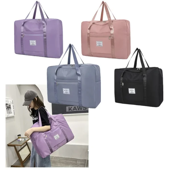 Bolsa de almacenamiento móvil portátil de tela oxford engrosada, bolsa de equipaje plegable, bolsa de viaje multifuncional, bolsa de hombro
