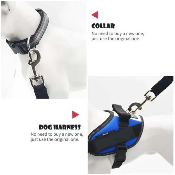 Cinturón de seguridad ajustable para coche, gato, perro, asiento para mascotas, arnés para vehículo, Clip de plomo, palanca de seguridad, collares de tracción para perros, accesorios para perros