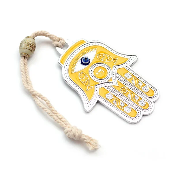 Colgante de pared de mal de ojo azul, decoración de pared de Hamsa, decoración del hogar judía griega, turco, hebreo, Khamash, Fátima, mano, regalo Nazar Boncuk
