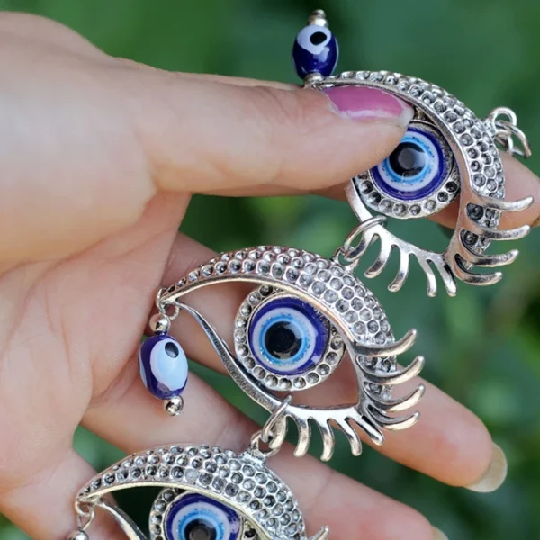 Amuletos azul turco para mal colgante pared, adorno decoración del hogar para protección, bendición, regalo