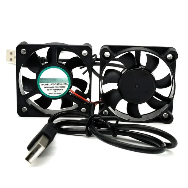 Ventilador de refrigeración sin escobillas de 5V, ventilador USB, caja de ordenador, Enfriador de 2500RPM, radiador de CPU PBT impregnado por aceite, ventilador USB, dispositivos USB para PC