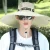 Sombrero de ala grande para hombre, gorra de pesca transpirable, protección solar UV, malla de pescador, senderismo, playa al aire libre, 15CM, novedad de verano