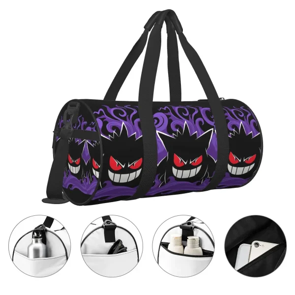Bolsa de viaje Gengar P-Pokemons, bolsas deportivas de gran capacidad, bolsa de gimnasio impermeable con patrón para hombre, bolsa de Fitness colorida a la moda