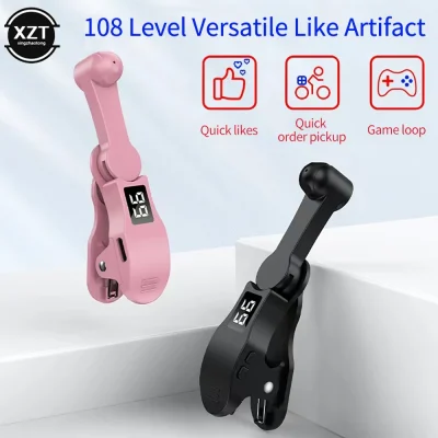 kf-S96be2dc5069d47e499b3d8b621e69923j Pantalla de visualización mejorada, Clicker automático para aplicación de teléfono inteligente, dispositivo de transmisión en vivo de vídeo para pantalla de juego, trípodes táctiles, Tapper