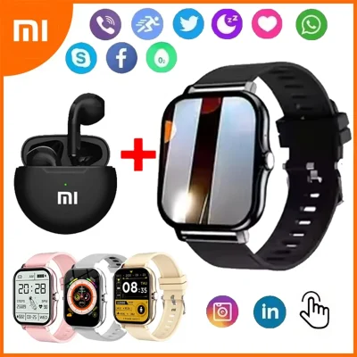 kf-Sb988c665e5e24d8682c96a05698ff11fl Xiaomi nuevo reloj inteligente mujeres hombres señora regalo deporte Fitness relojes Monitor de ritmo cardíaco reloj inteligente impermeable para teléfonos Android IOS