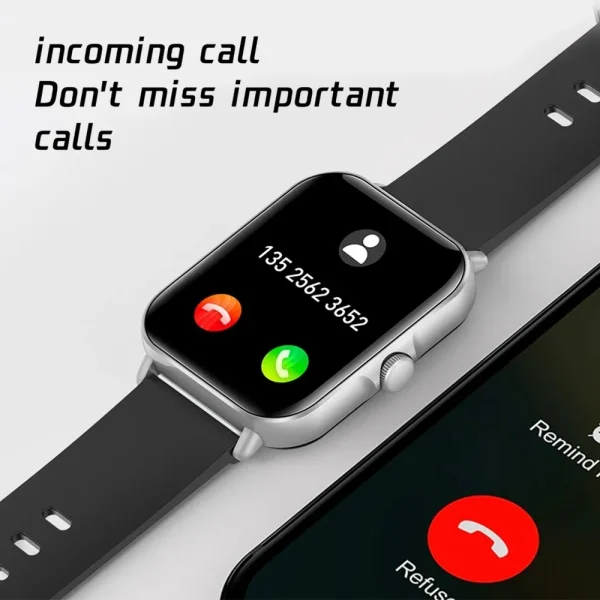 kf-Sc013829a4727415c8025f5b02b97c36be 2025 2.01 ''reloj inteligente Bluetooth llamada reproducir música Smartwatch Fitness reloj deporte relojes impermeables para hombres mujeres iPhone Android