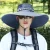 Sombrero de ala grande para hombre, gorra de pesca transpirable, protección solar UV, malla de pescador, senderismo, playa al aire libre, 15CM, novedad de verano