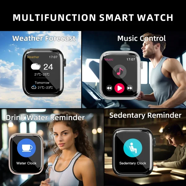 kf-Sed8b7eda6fd74f5a92d49b300eecfd168 Reloj inteligente respuesta llamada mensaje música salud deporte pulsera Fitness Tracker mujeres hombres serie 8 Smartwatch para Android IOS