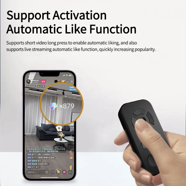 Nuevo Control remoto de teléfono móvil de nueve teclas, controlador Bluetooth, foto como botón, vídeo, Ebook, página