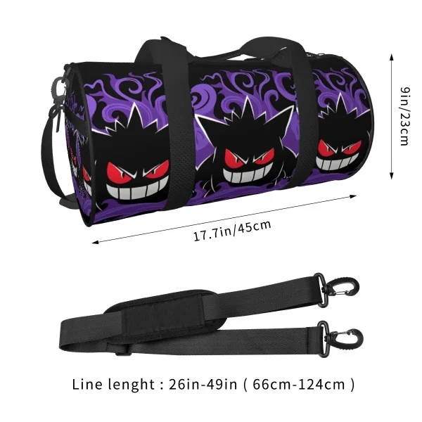 Bolsa de viaje Gengar P-Pokemons, bolsas deportivas de gran capacidad, bolsa de gimnasio impermeable con patrón para hombre, bolsa de Fitness colorida a la moda