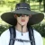 Sombrero de ala grande para hombre, gorra de pesca transpirable, protección solar UV, malla de pescador, senderismo, playa al aire libre, 15CM, novedad de verano