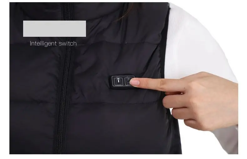 Chaqueta calefactora eléctrica para hombre y mujer, abrigo térmico de grafeno con USB, ropa deportiva para acampar, 9 zonas