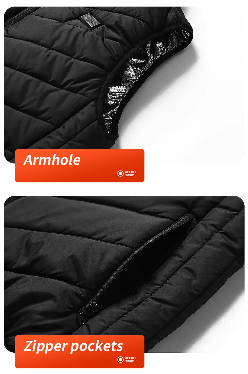 Chaleco calefactable de 21 zonas, chaquetas eléctricas con calefacción, ropa deportiva para hombres y mujeres, abrigo calefactable, abrigo térmico de grafeno, chaqueta calefactora USB para acampar