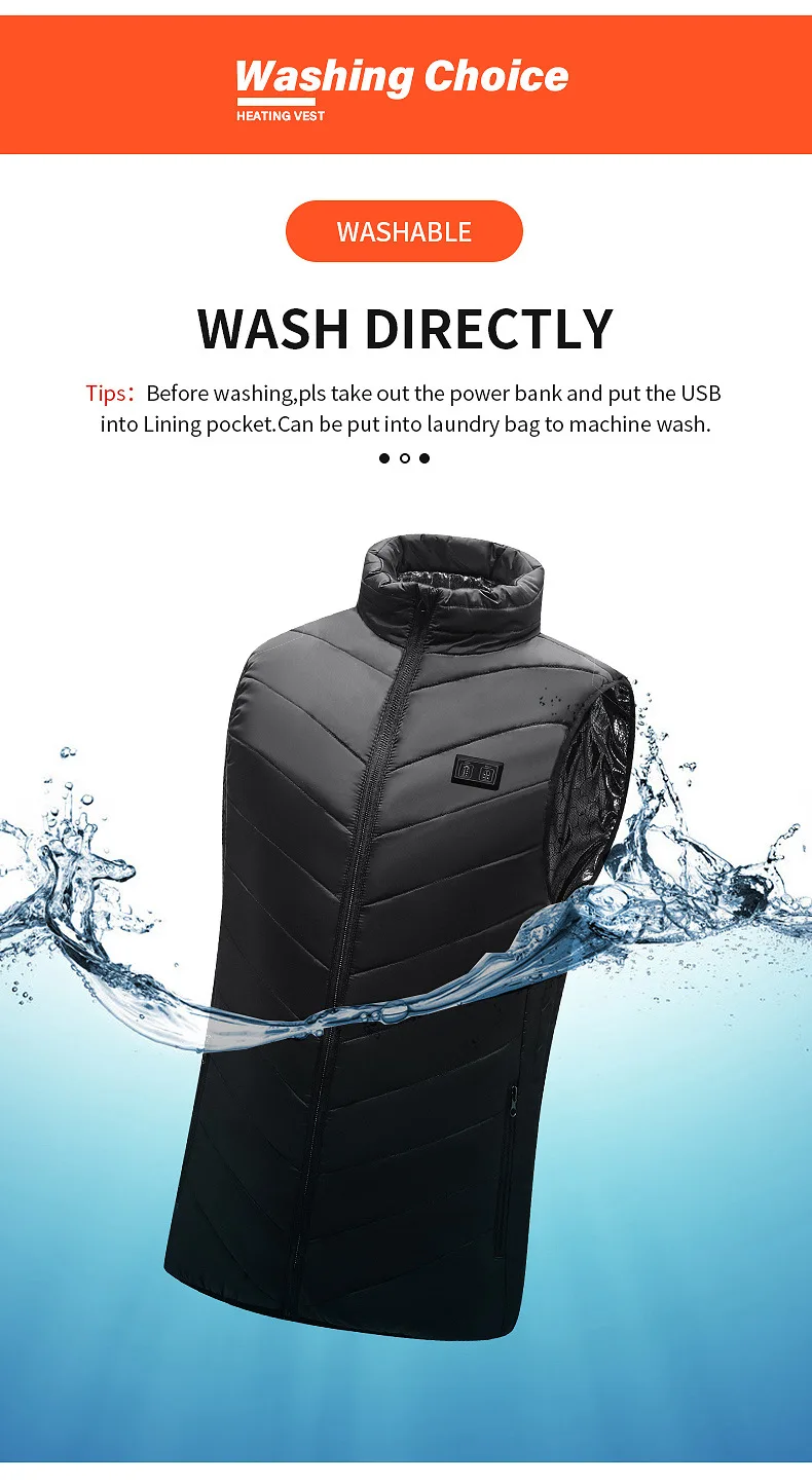 Chaleco calefactable de 21 zonas, chaquetas eléctricas con calefacción, ropa deportiva para hombres y mujeres, abrigo calefactable, abrigo térmico de grafeno, chaqueta calefactora USB para acampar