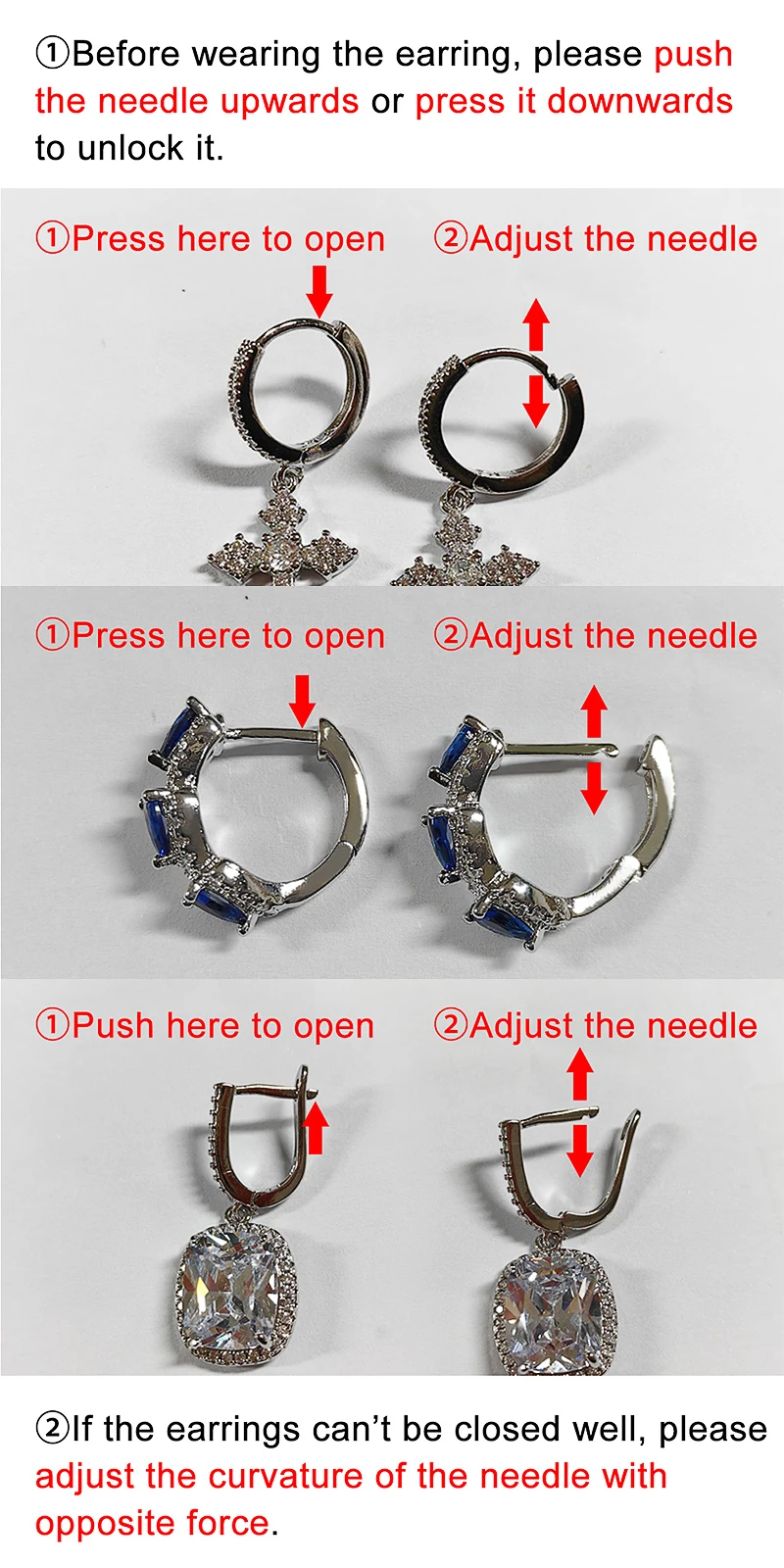 Huitan-pendientes de aro con diseño de Clip de papel único para mujer, totalmente brillante, CZ, accesorios elegantes y versátiles para fiesta diaria, joyería de boda a la moda