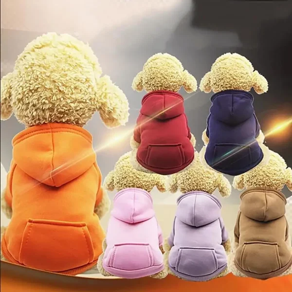 Sudaderas con capucha para perros de invierno, chaqueta para perros pequeños y medianos, abrigo para mascotas, ropa para cachorros, disfraz de Bulldog Chihuahuas, cachorro, mascota, otoño