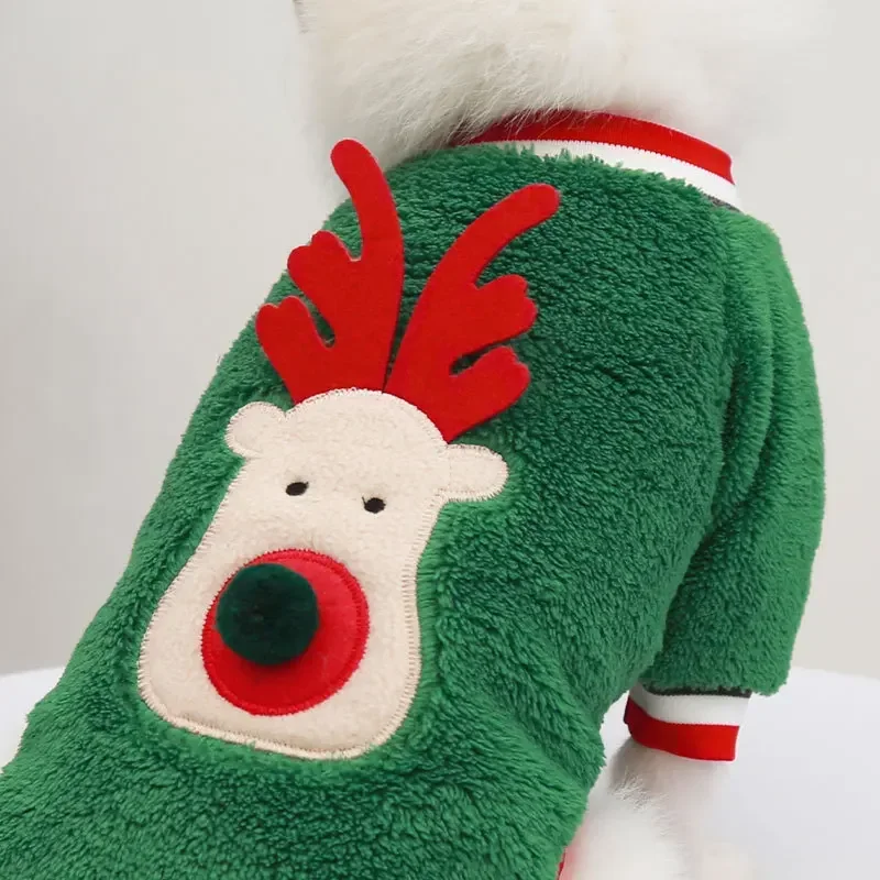 Ropa navideña para perros, ropa cálida de invierno para mascotas para perros pequeños y medianos, alce, Papá Noel, abrigo para perros y gatos, sudaderas con capucha, disfraz navideño para perros Ropa navideña para perros, ropa cálida de invierno para mascotas para perros pequeños y medianos, alce, Papá Noel, abrigo para perros y gatos, sudaderas con capucha, disfraz navideño para perros