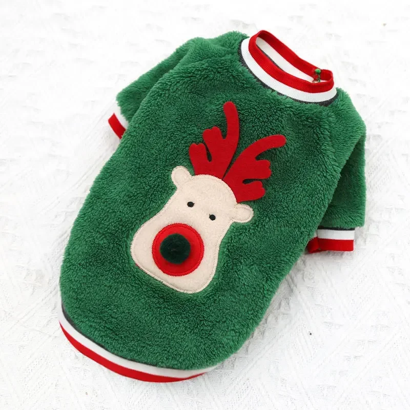 Ropa navideña para perros, ropa cálida de invierno para mascotas para perros pequeños y medianos, alce, Papá Noel, abrigo para perros y gatos, sudaderas con capucha, disfraz navideño para perros Ropa navideña para perros, ropa cálida de invierno para mascotas para perros pequeños y medianos, alce, Papá Noel, abrigo para perros y gatos, sudaderas con capucha, disfraz navideño para perros