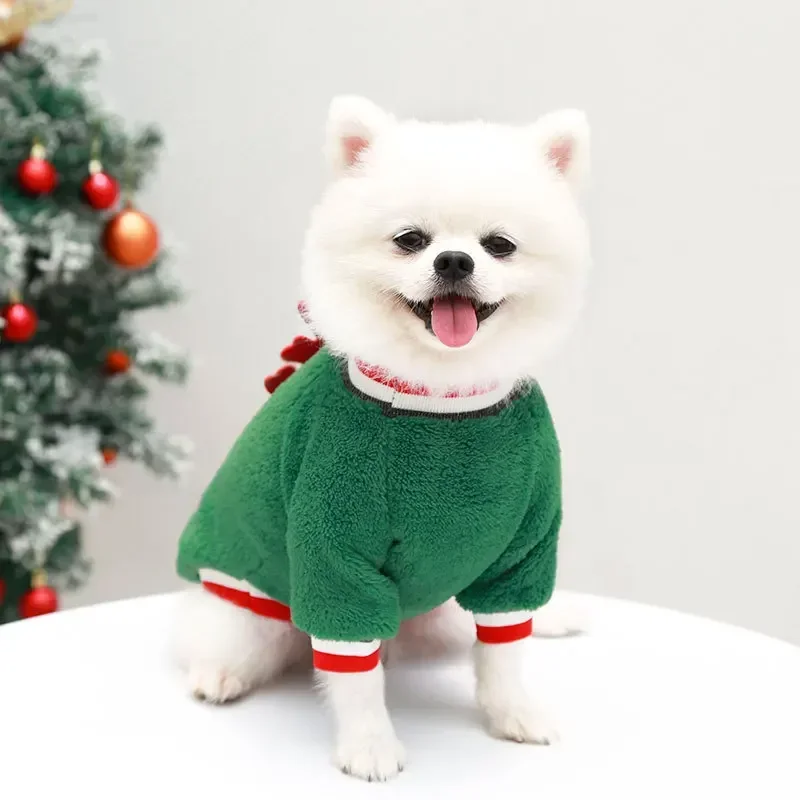 Ropa navideña para perros, ropa cálida de invierno para mascotas para perros pequeños y medianos, alce, Papá Noel, abrigo para perros y gatos, sudaderas con capucha, disfraz navideño para perros Ropa navideña para perros, ropa cálida de invierno para mascotas para perros pequeños y medianos, alce, Papá Noel, abrigo para perros y gatos, sudaderas con capucha, disfraz navideño para perros