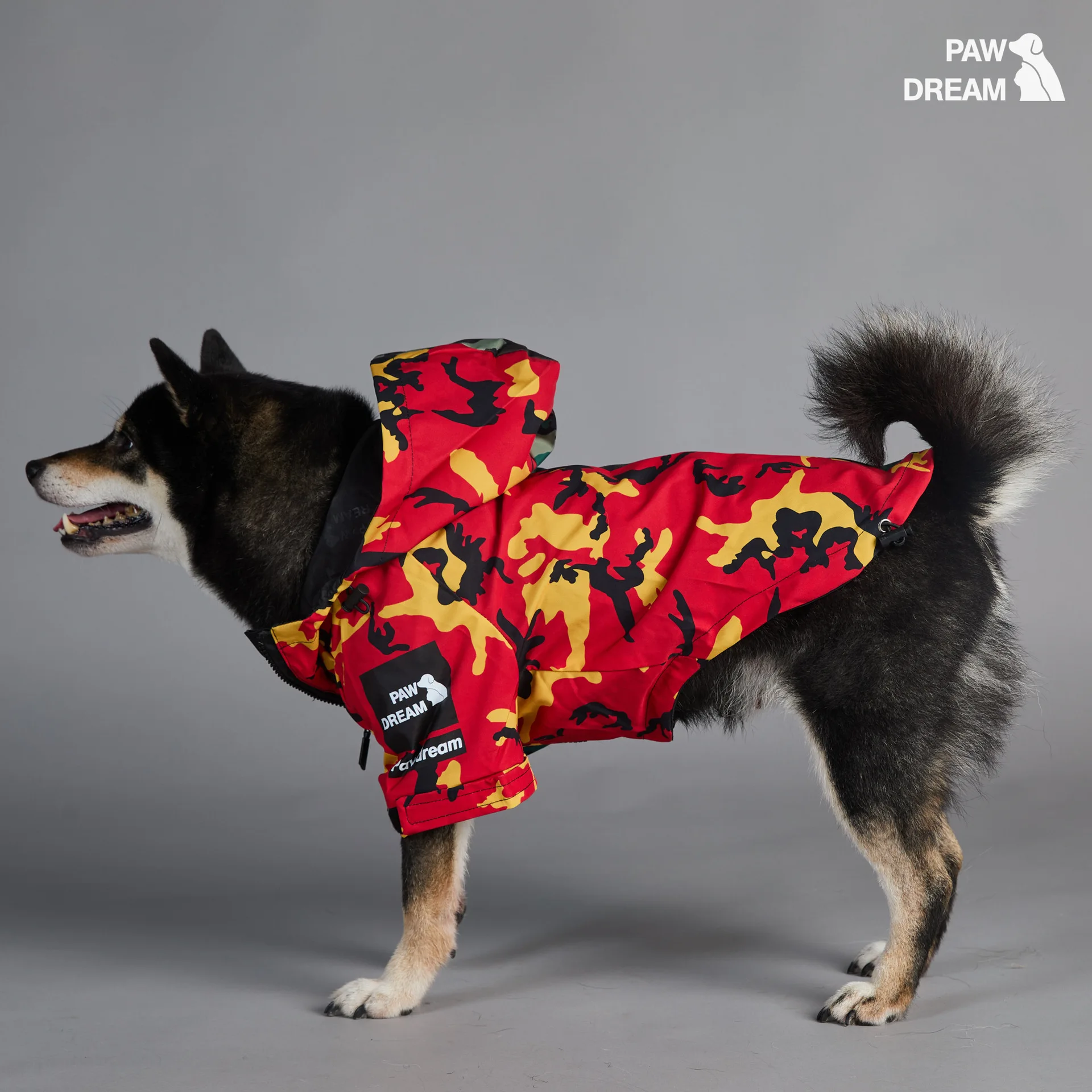 Camuflaje Pawdream mascota Otoño Invierno impermeable rompevientos exterior puerta grande perro chaqueta con capucha cachorro impermeable Camuflaje Pawdream mascota Otoño Invierno impermeable rompevientos exterior puerta grande perro chaqueta con capucha cachorro impermeable