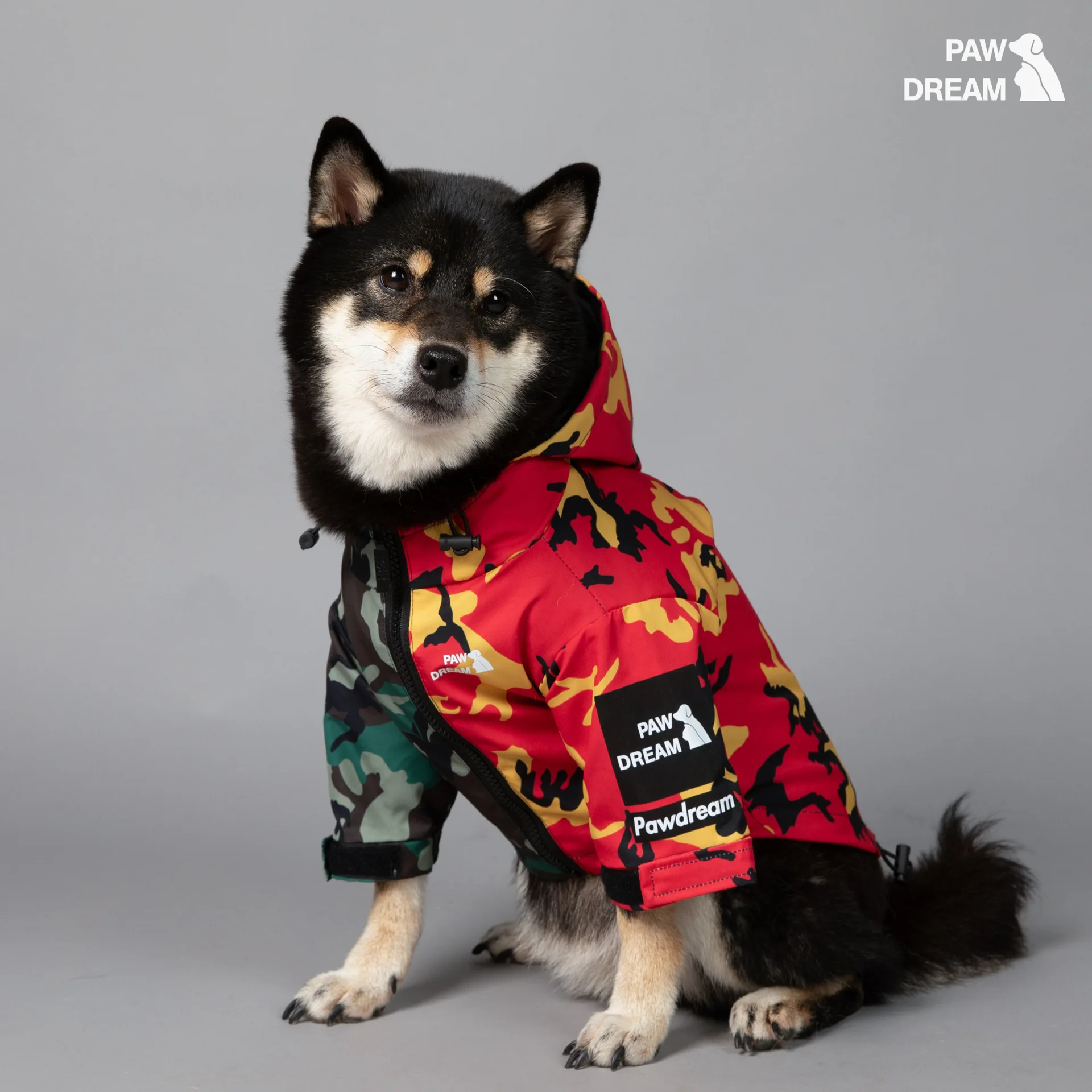 Camuflaje Pawdream mascota Otoño Invierno impermeable rompevientos exterior puerta grande perro chaqueta con capucha cachorro impermeable Camuflaje Pawdream mascota Otoño Invierno impermeable rompevientos exterior puerta grande perro chaqueta con capucha cachorro impermeable