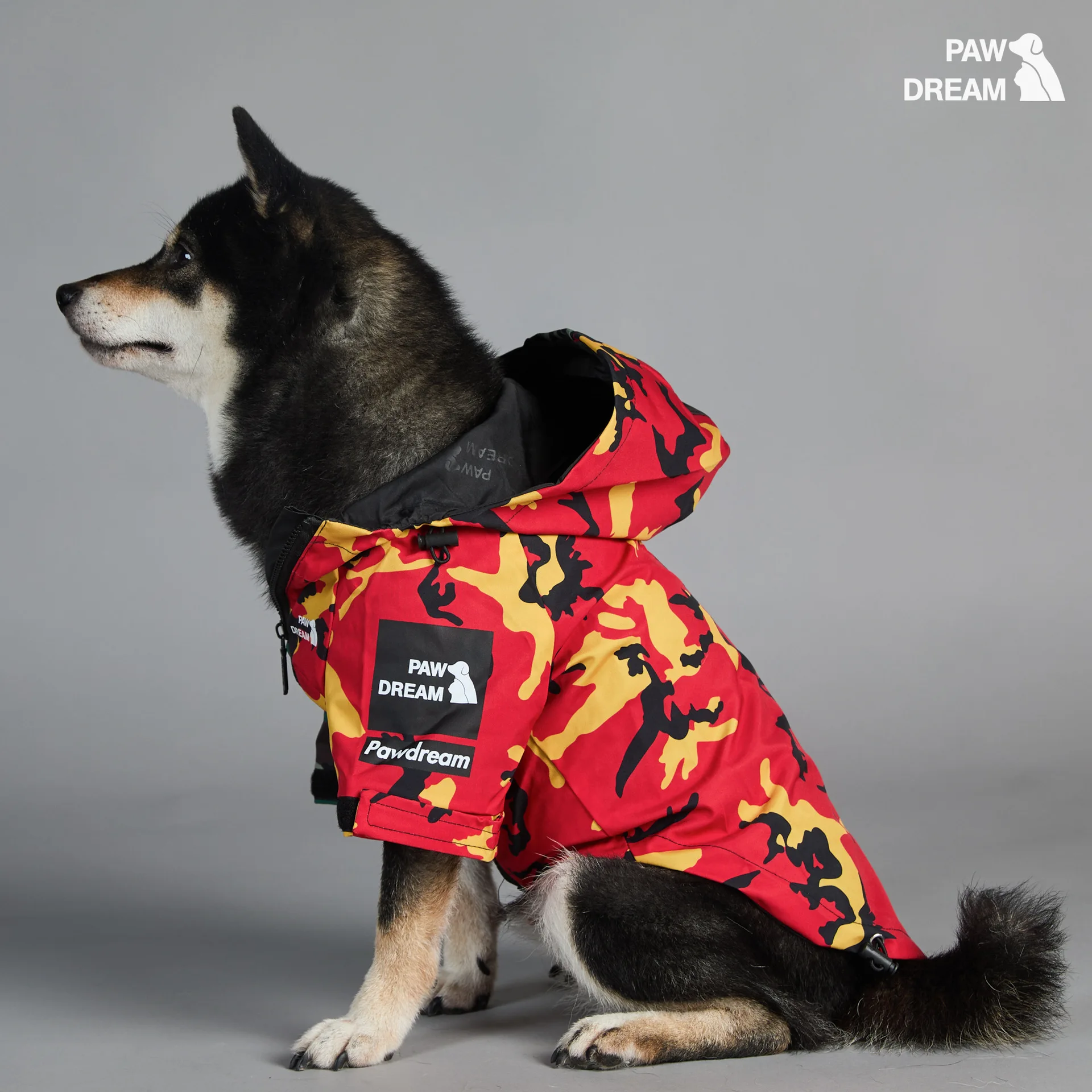 Camuflaje Pawdream mascota Otoño Invierno impermeable rompevientos exterior puerta grande perro chaqueta con capucha cachorro impermeable Camuflaje Pawdream mascota Otoño Invierno impermeable rompevientos exterior puerta grande perro chaqueta con capucha cachorro impermeable