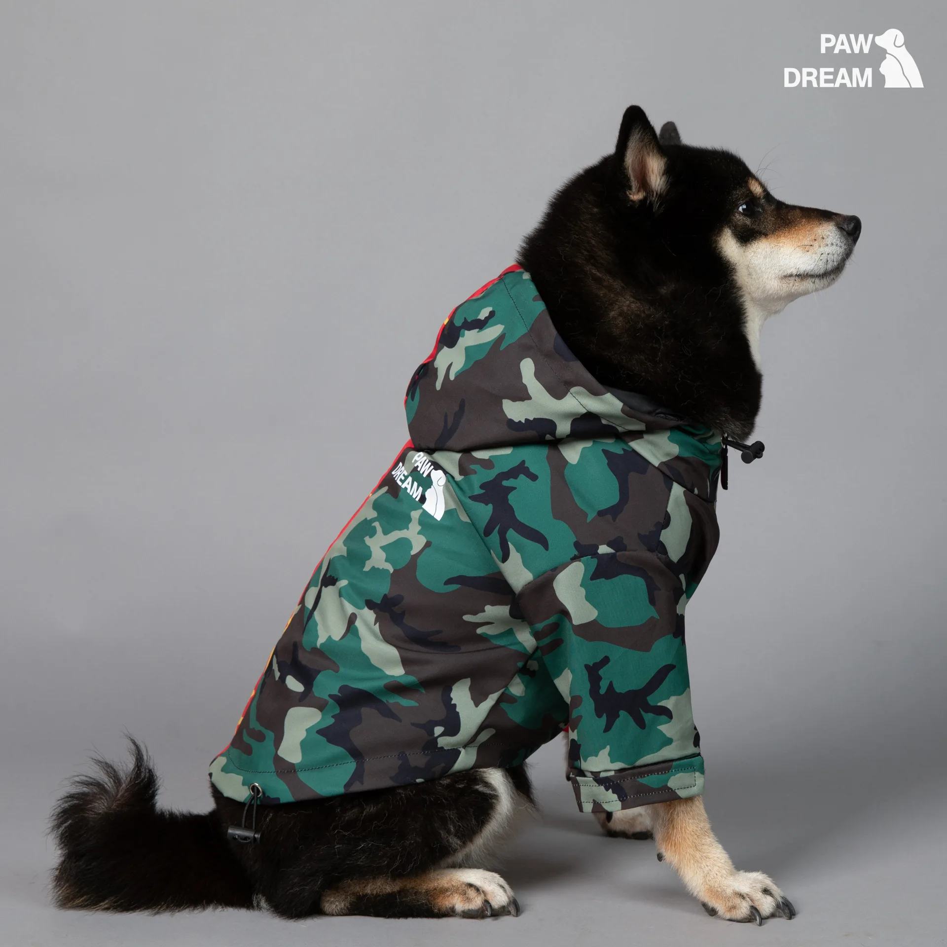 Camuflaje Pawdream mascota Otoño Invierno impermeable rompevientos exterior puerta grande perro chaqueta con capucha cachorro impermeable Camuflaje Pawdream mascota Otoño Invierno impermeable rompevientos exterior puerta grande perro chaqueta con capucha cachorro impermeable