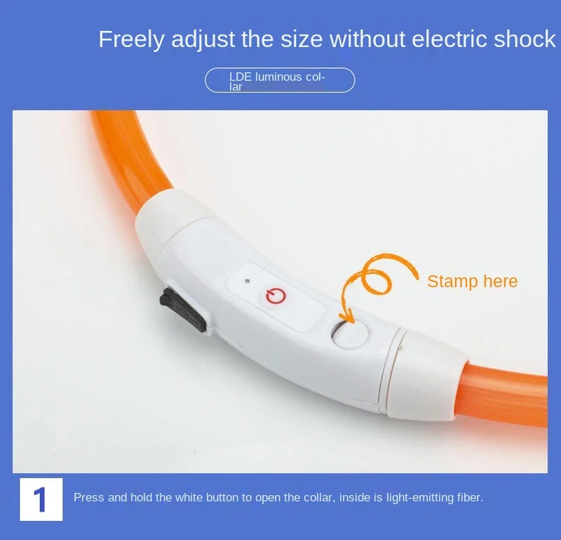 Collar luminoso recargable por USB para perros pequeños y grandes, Collar de seguridad para mascotas con luz nocturna y Led brillante ajustable