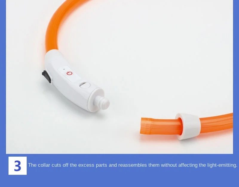 Collar luminoso recargable por USB para perros pequeños y grandes, Collar de seguridad para mascotas con luz nocturna y Led brillante ajustable