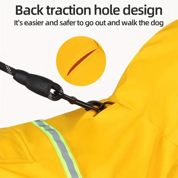 9179-z7qvec.jpg Chubasquero con capucha para mascotas a la moda, chubasquero para perros, ropa reflectante para perros estilo capa para mantener a su perro seco y cómodo en lluvioso