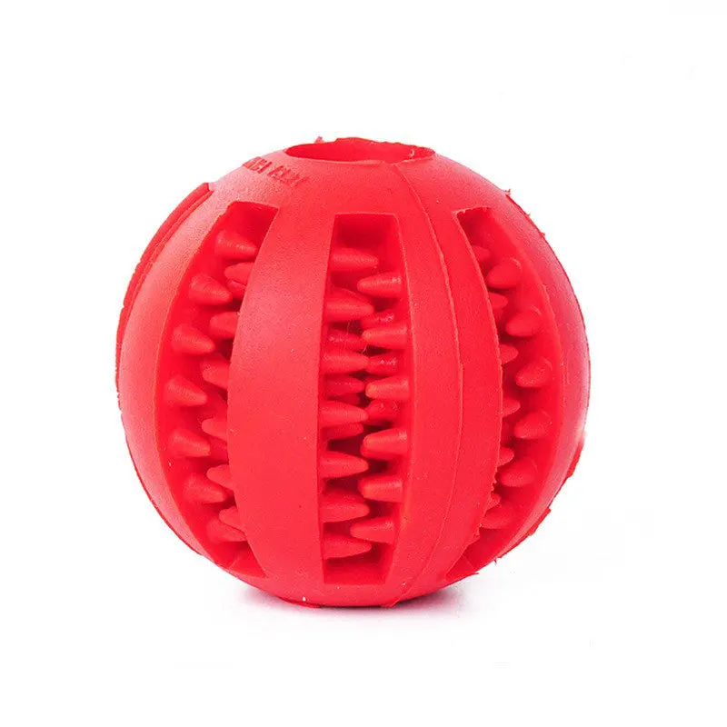 Bola de juguete para perros, pelota de juguete no tóxica resistente a mordeduras para perros, cachorros y gatos, alimentador de comida para mascotas, bola de limpieza de dientes para masticar
