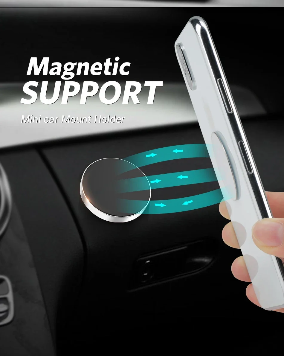 Soporte magnético Universal para teléfono de coche, pegatina magnética para salpicadero de iPhone, Xiaomi, Huawei, Samsung Soporte magnético Universal para teléfono de coche, pegatina magnética para salpicadero de iPhone, Xiaomi, Huawei, Samsung