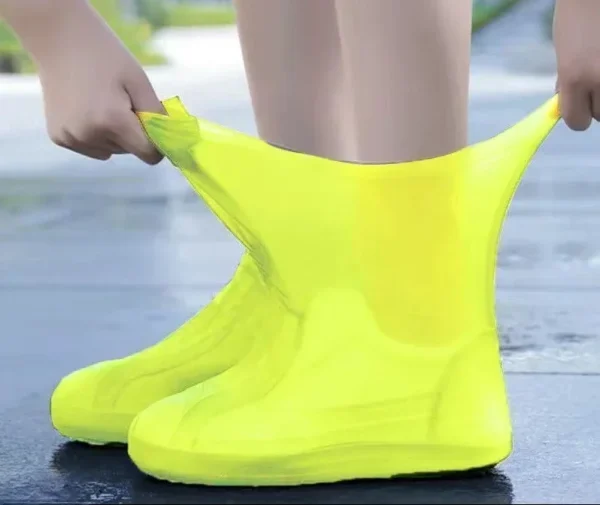 1 par de cubiertas de silicona impermeables para zapatos, botas de lluvia de goma resistentes a los labios, accesorios para zapatos para días lluviosos al aire libre