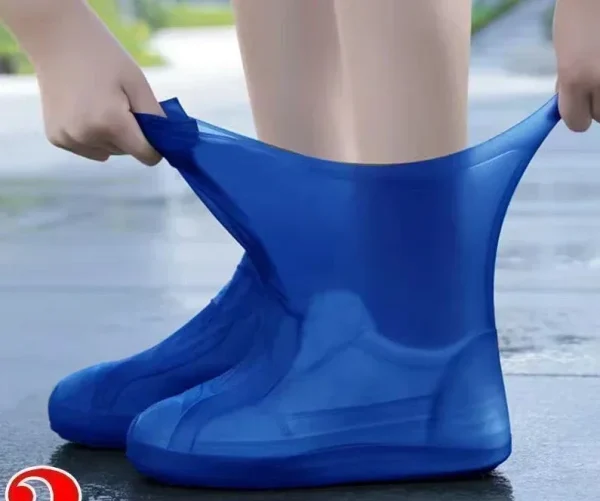 1 par de cubiertas de silicona impermeables para zapatos, botas de lluvia de goma resistentes a los labios, accesorios para zapatos para días lluviosos al aire libre