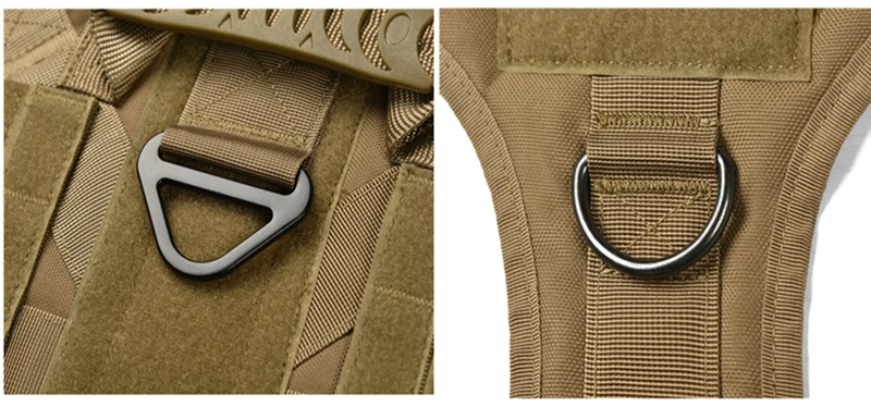 Chaleco militar táctico para mascotas pastor alemán Golden Retriever, juego de arnés y correa para perros de entrenamiento táctico para perros de todas las razas