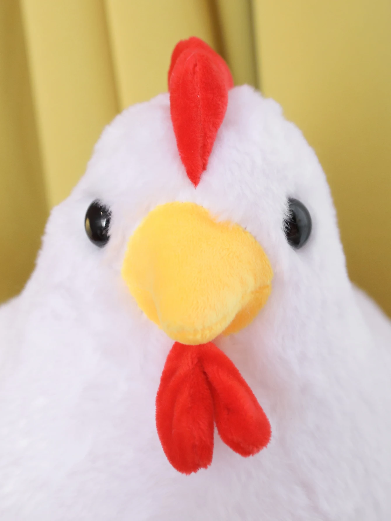 Un gran peluche de gallo, una muñeca de gallo esponjosa, una linda muñeca de gallo suave y encantadora, un regalo de fiesta de cumpleaños, una decoración del hogar