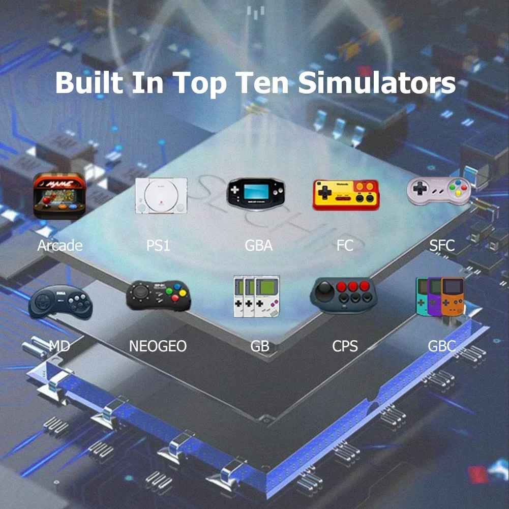 Consola de videojuegos portátil X7/X7 Plus/X12/X12 Plus, reproductor de juegos con pantalla HD de 4,3/5,1/7,1 pulgadas, más de 10000 juegos clásicos integrados